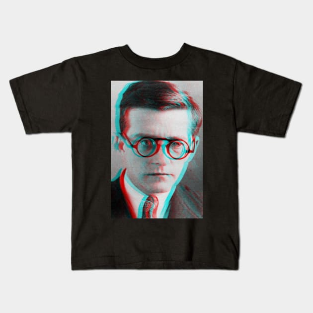 Dmitri Shostakovich Kids T-Shirt by TheMusicophile